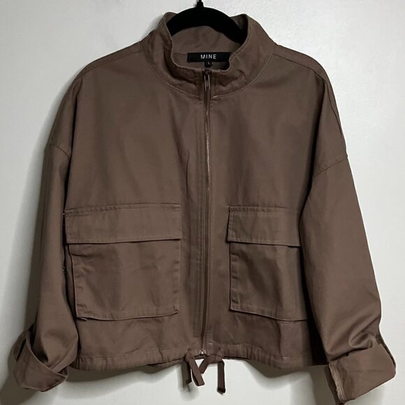 mine Jackets & Blazers - MINE Utility Jacket Size L in Brown color